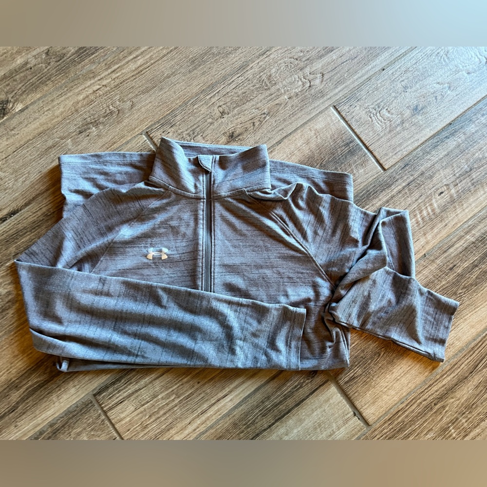 Gray Under Armour 1/2 zip pullover